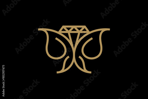 Diamond Butterfly Logo 