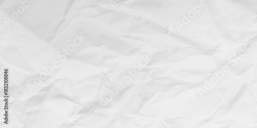 White background with aesthetic paper accents. Crumpled paper texture background. White crumpled paper background.