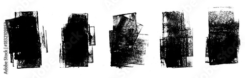 Grunge Stamped Smudge  Backgrounds Vector Set