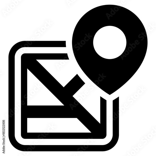 GPS navigation app symbol icon