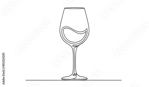 Elegant champagne flute silhouette minimalist line art for celebrations and special occasions perfect for invitations menus and branding with a stylish silhouette design