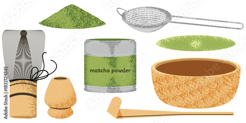 Essential Japanese Matcha Tea Ceremony Tools and Ingredients Kit