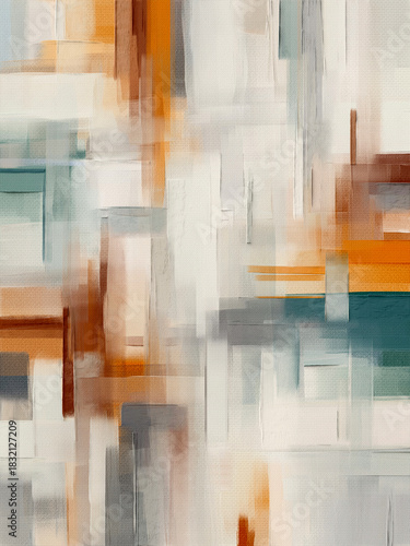 Abstract multicolor painting wtih grunge texture on canvas. Artwork mix brush stroke, splash color and oil, acrylic paint element. Modern contemporary art  for wallpaper background