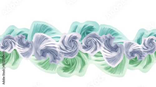 Abstract artistic background. Paper cut abstraction. Modern abstract pattern, swirl, tangle, network, wave, vibration concepts. Pastel colors. Image manipulation