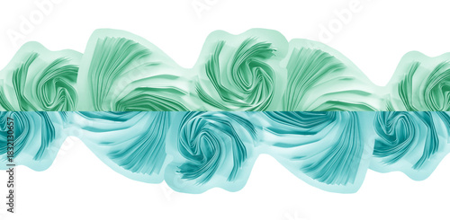 Abstract artistic background. Paper cut abstraction. Modern abstract pattern, swirl, tangle, network, wave, vibration concepts. Pastel colors. Image manipulation