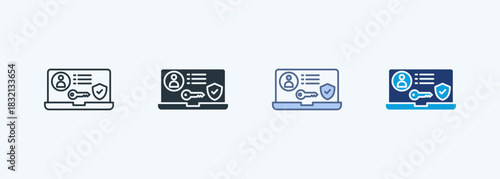 Protected Profile Multiple Style Icon Collection