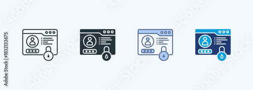 Private Account Multiple Style Icon Collection