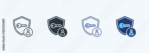 Account Security Multiple Style Icon Collection