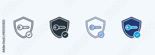 Private Key Multiple Style Icon Collection
