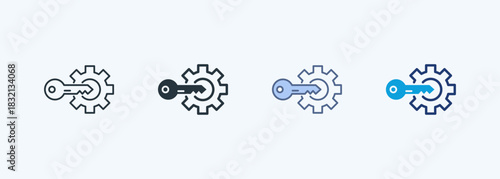 System Key Multiple Style Icon Collection