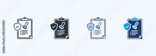 Consent Multiple Style Icon Collection