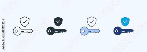 Key Multiple Style Icon Collection