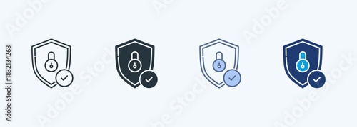 Security Multiple Style Icon Collection