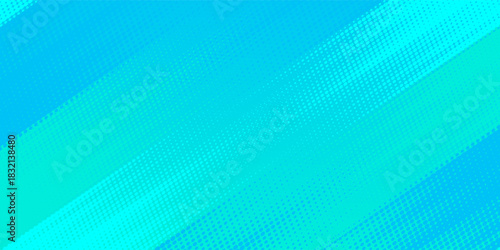 Halftone Modern banner background. full color, bright blue green gradation, wave eps 10