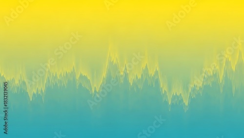 Abstract Gradient Background in Yellow and Blue with Unique Pattern