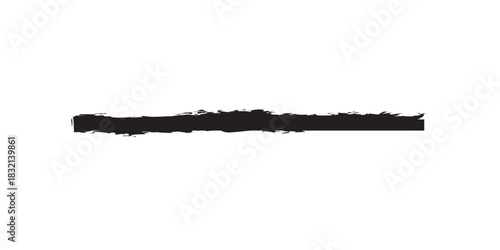 Doodle emphasis line brush grunge underline shape design element.