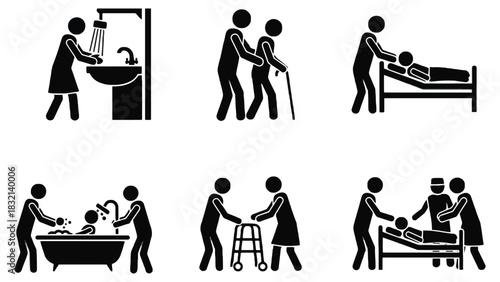 Home healthcare assistance for elderly and disabled persons