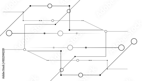 Vector abstract technology on white background. Abstract futuristic circuit board Illustration, Circuit board