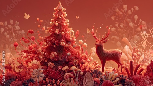 hd christmas background, abstract christmas banner, christmas colors