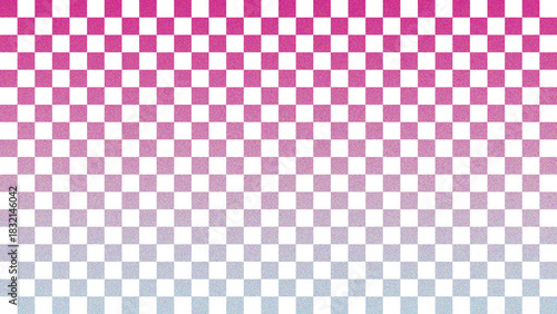 Vibrant gradient color checkered chess board pattern featuring a classic square tile texture design