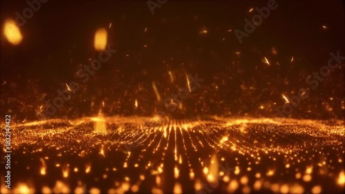Bright stars and colorful fireworks light the night sky during a celebration on the beach
