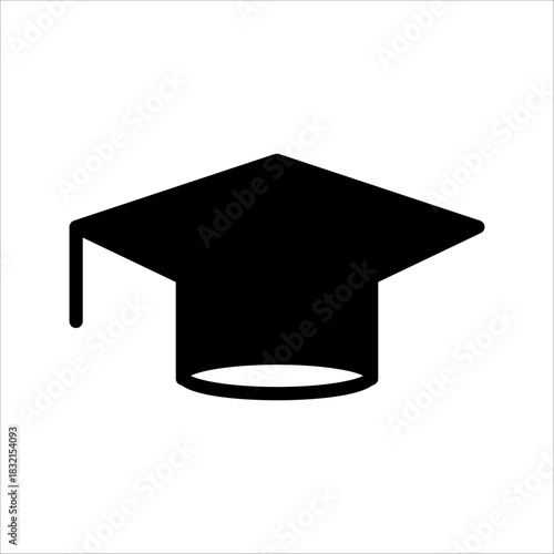 graduate hat icon black