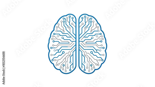 Digital Brain - A Conceptual Representation of Artificial Intelligence.