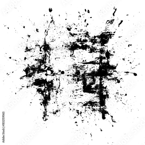 Abstract messy monochrome grunge backdrop