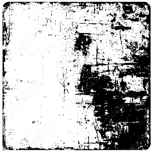 Old damaged grunge texture in black and white