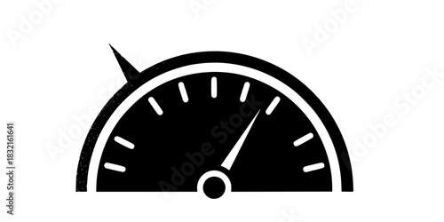 Minimalist Sun Dial Time Measurement Icon Vector