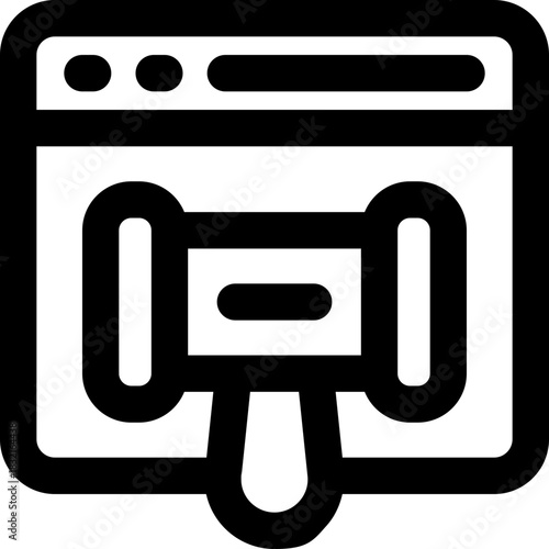 necklace line icon. Clean and minimalist vector icon for websites, mobile apps, presentations, and logos. Fully scalable and customizable for any project.