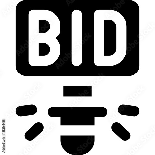 sale glyph icon. Strong and solid vector icon for websites, mobile interfaces, presentations, and visual branding. High quality and easy to edit.