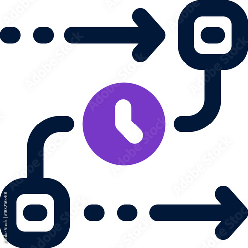 workflow duotone icon. Sleek and modern vector icon for websites, mobile apps, marketing materials, and corporate design. Fully scalable and ready to use.