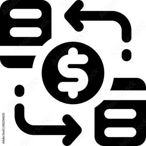 stock glyph icon. Strong and solid vector icon for websites, mobile interfaces, presentations, and visual branding. High quality and easy to edit.