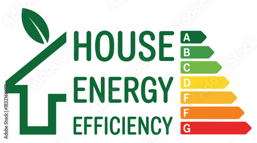 energy efficient house rating icons