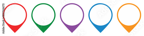 map pin location marker icon set