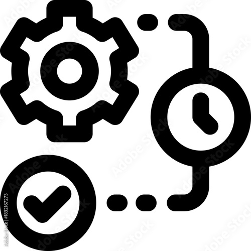 planning line icon. Clean and minimalist vector icon for websites, mobile apps, presentations, and logos. Fully scalable and customizable for any project.