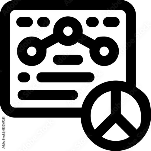 timeline line icon. Clean and minimalist vector icon for websites, mobile apps, presentations, and logos. Fully scalable and customizable for any project.