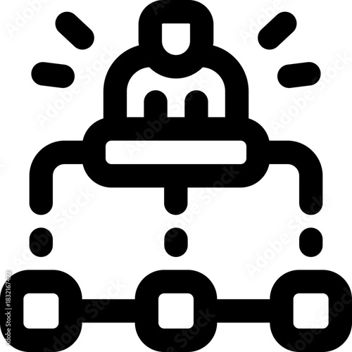 accounting line icon. Clean and minimalist vector icon for websites, mobile apps, presentations, and logos. Fully scalable and customizable for any project.