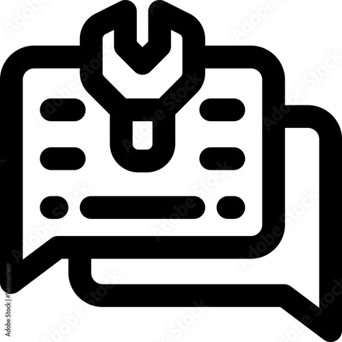 presentation line icon. Clean and minimalist vector icon for websites, mobile apps, presentations, and logos. Fully scalable and customizable for any project.