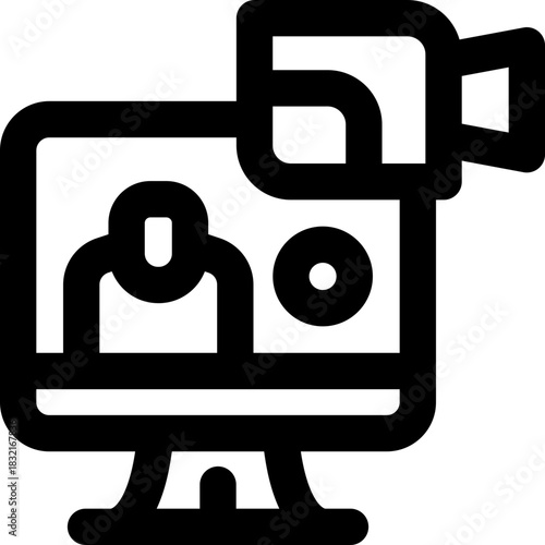 handphone line icon. Clean and minimalist vector icon for websites, mobile apps, presentations, and logos. Fully scalable and customizable for any project.