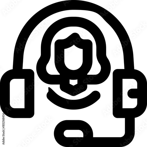 online counseling line icon. Clean and minimalist vector icon for websites, mobile apps, presentations, and logos. Fully scalable and customizable for any project.