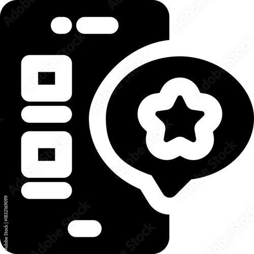 response rate glyph icon. Strong and solid vector icon for websites, mobile interfaces, presentations, and visual branding. High quality and easy to edit.