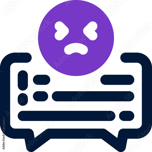 bad review duotone icon. Sleek and modern vector icon for websites, mobile apps, marketing materials, and corporate design. Fully scalable and ready to use.