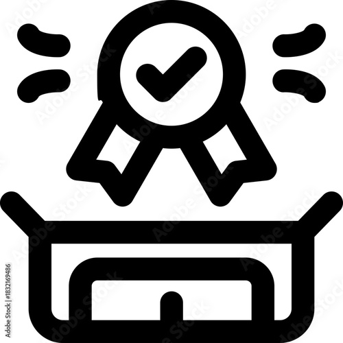 privilege line icon. Clean and minimalist vector icon for websites, mobile apps, presentations, and logos. Fully scalable and customizable for any project.