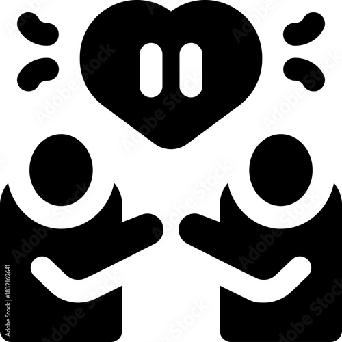 limited glyph icon. Strong and solid vector icon for websites, mobile interfaces, presentations, and visual branding. High quality and easy to edit.