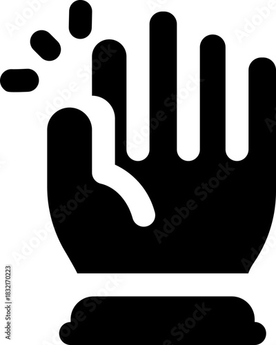 online service glyph icon. Strong and solid vector icon for websites, mobile interfaces, presentations, and visual branding. High quality and easy to edit.