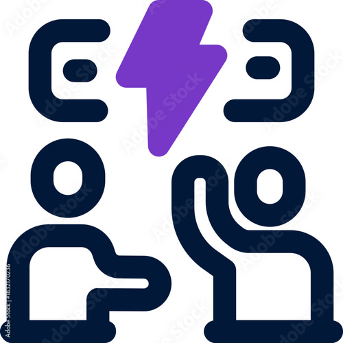 forum duotone icon. Sleek and modern vector icon for websites, mobile apps, marketing materials, and corporate design. Fully scalable and ready to use.