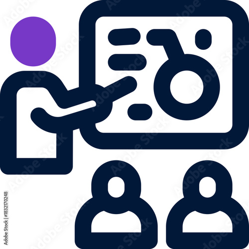 ideology duotone icon. Sleek and modern vector icon for websites, mobile apps, marketing materials, and corporate design. Fully scalable and ready to use.