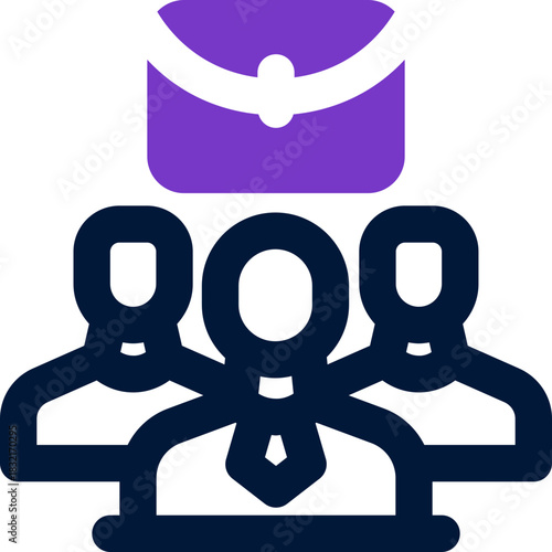 hiring duotone icon. Sleek and modern vector icon for websites, mobile apps, marketing materials, and corporate design. Fully scalable and ready to use.